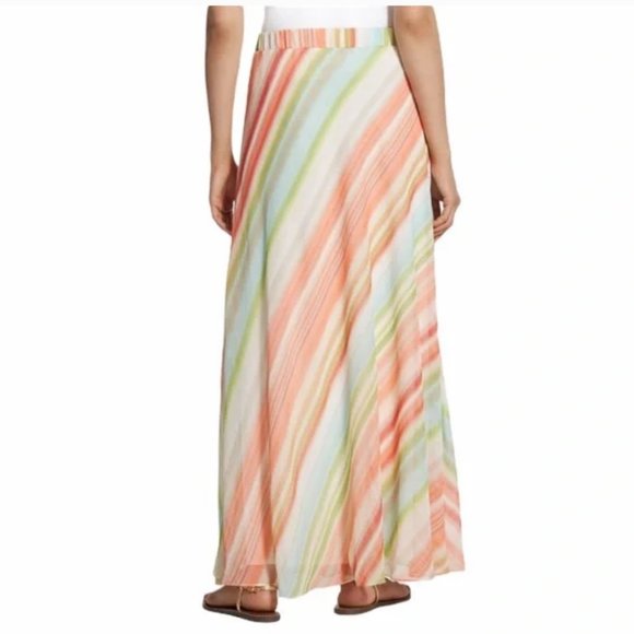 CHICO’S Warm Stripe Martha Maxi Skirt NWT - Picture 5 of 7